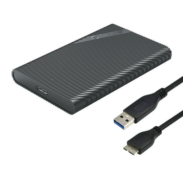 Tignapoo ORICO 2521U3 2.5" SATA HDD/SSD Enclosure with USB 3.0, UASP Support, Tool-Free Design, Compatible with Windows/Mac/Linux, Up to 5Gbps Transfer Speed, Auto Sleep Mode, Includes USB-A to USB-C