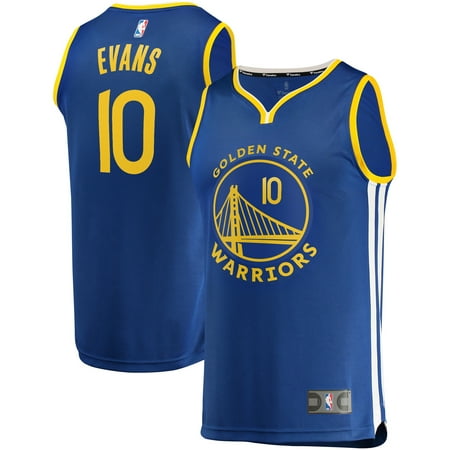 Men's Fanatics Branded Jacob Evans Royal Golden State Warriors Fast Break Player Jersey - Icon Edition