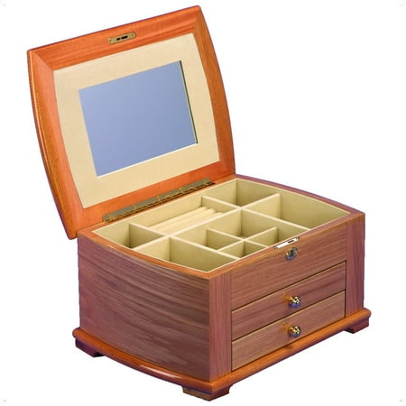 ROCKET REDBOX Wood Jewelry Collection Box with Drawer