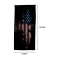 thumbnail image 3 of Independence Day American Flag Beach Towel 30 x 60 inch (75 x 150 cm) USA Patriot 100% Cotton Velour Terry, 3 of 6