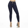thumbnail image 1 of Jeans Mujer Colombiano strech Push Up Skinny Pantalón Dama azul petroleo 11, 1 of 6