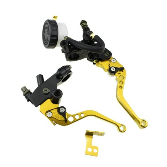 Adjustable Motorcycle Brake Clutch Levers Master Cylinder Reservoir Set 22mm Universal For Honda Suzuki Kawasaki Yamaha