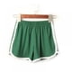thumbnail image 1 of Pantalones cortos casuales de rayas de cintura alta para mujer, para playa, deportes, correr, yoga, cintura elástica, 1 of 6