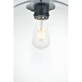 thumbnail image 5 of Baxter 3 Lights Black Pendant With Clear Glass, 5 of 5