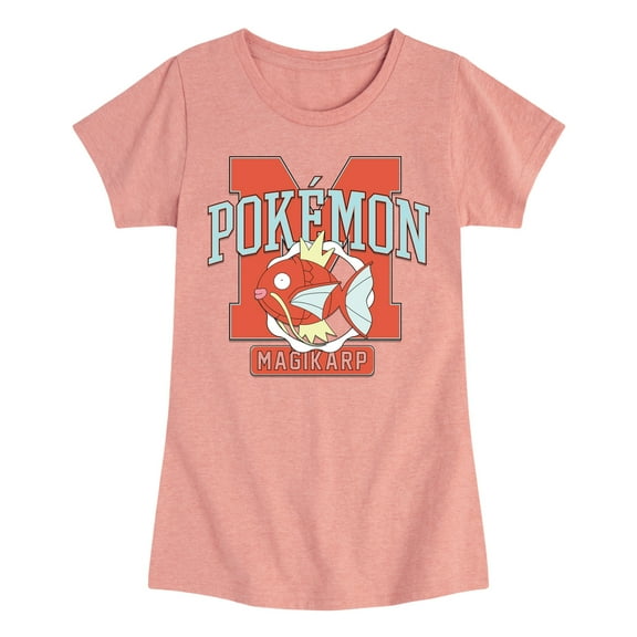 Pokémon - Pokemon Magikarp - Girls Toddler And Youth Fitted Short Sleeve Graphic T-Shirt