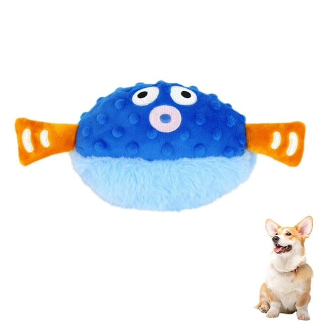 USB Rechargeable Dog Cat Toy Bouncing Rolling Squeaky Plush Toy Chew Toy