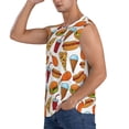 thumbnail image 3 of Pofeuu Hot Dog Burger Print Men's Muscle T-Shirt, Sleeveless, Muscle Tank, Classic Muscle Tee Top For Men Casual Sleeveless Muscle T-Shirt Trendy Clothes-X-Large, 3 of 7