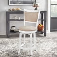thumbnail image 2 of Simple Living  French Country 24-inch Counter Height Swivel Bar Stool Rustic Brown French Country, Country, 2 of 5