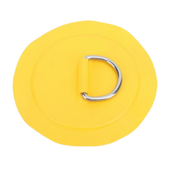 Anneau en D Patch Multifonctionnel en PVC et Acier Inoxydable pour Bateau Gonflable Kayak Canot Pneumatique