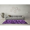 thumbnail image 3 of Ahgly Company Indoor Square Persian Purple Bohemian Area Rugs, 3' Square, 3 of 4