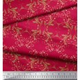thumbnail image 2 of Soimoi polyester Crepe Fabric Filigree Damask Printed Fabric 1 Yard 42 Inch Wide, 2 of 3