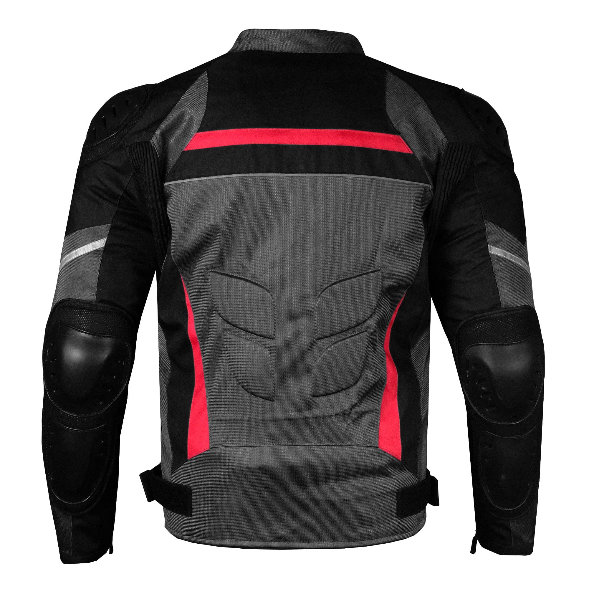 AirTrek Men Mesh Motorcycle Touring Waterproof Rain Armor Biker Jacket Grey S