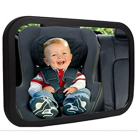 Baby Car Mirror, Rear Facing Car Seat Mirror Safety for Infant Newborn, Baby Mirror with Wide Rearview & 360° Rotation, Shatterproof & Easy Assembled Crash Tested