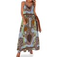 thumbnail image 1 of Vestido sin mangas Digging for Yam, elegante y bonito vestido de mujer, traje de verano para mujer, 1 of 7