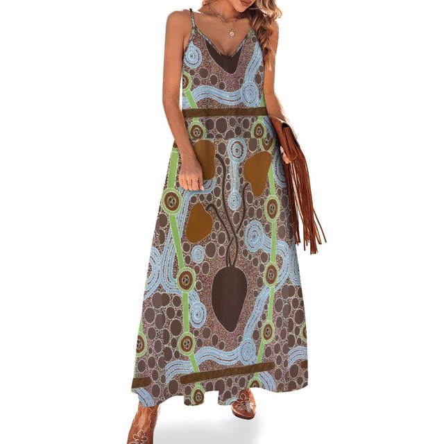 Vestido sin mangas Digging for Yam, elegante y bonito vestido de mujer, traje de verano para mujer