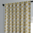 thumbnail image 5 of Badges Gold Room Darkening Curtain (1 Panel), Badges Gold, 50W X 96L, 5 of 6