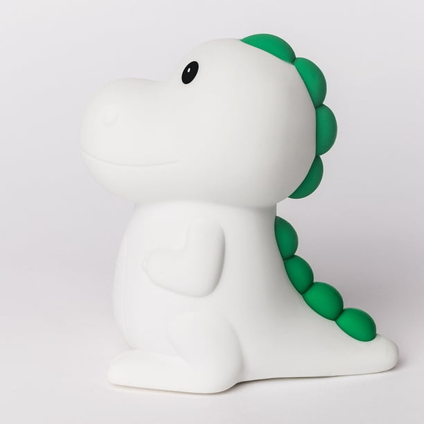 Luz nocturna LED de dinosaurio recargable para niños - Lámpara de noche para habitación de bebé con cambio de color y temporizador - Luz nocturna portátil
