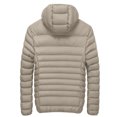 thumbnail image 2 of qafoshin Men's Padded Winter Jacket Warm Thickened Solid Long Sleeve Coat Trendy Casual Hooded Outerwear with Side Zip Pockets, 2 of 6