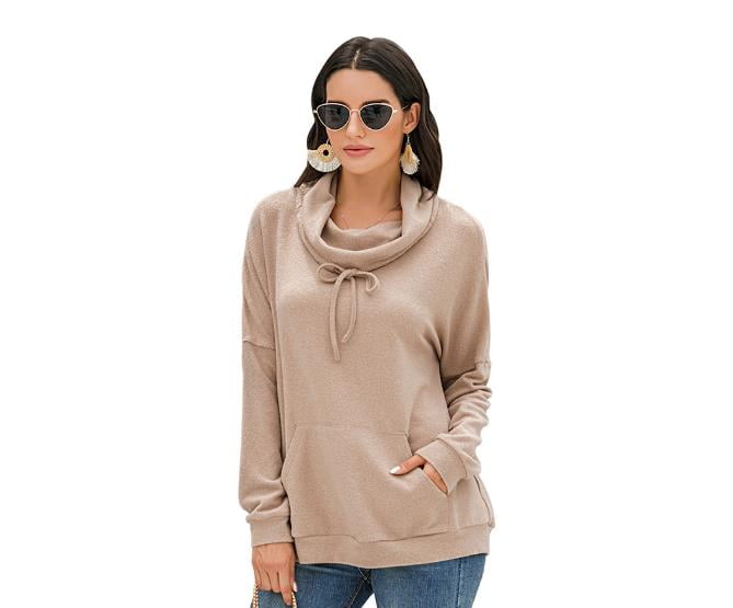 turtleneck sweatshirts women's
