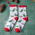 thumbnail image 2 of Nmnitkp Christmas Socks Add to the Festive Atmosphere Adult Christmas Holiday Socks Warm Winter Cozy Socks Fuzzy Socks With Plus Size And Anti-Slip Bottom（1/3/5Pairs）, 2 of 5