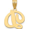 thumbnail image 5 of 14K Yellow Gold 14Ky Script Letter D Initial Pendant (14.95 X 13.11) Made In United States yc993d, 5 of 6