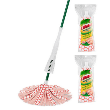 Libman Microfiber Wonder Wet Mop with 2 Refills