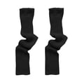 thumbnail image 4 of Outfmvch leg warmers Women's Cable Knitted Boot Socks Extra Long Thigh High Winter Stockings Over Knee Leg Warmers knee high leg warmers Black A, 4 of 5