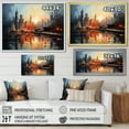 thumbnail image 4 of Designart "Modern City Skyline II" Sky Floater Framed Canvas Wall Art, 4 of 5