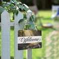 thumbnail image 2 of Deer in Forest Welcome Sign Front Door PVC 14x10 inch Hanger Hello Sign Farmhouse Wall Porch Home Outside Decor, 2 of 6