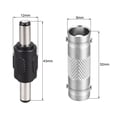 thumbnail image 2 of Uxcell 5.5mm x 2.1mm conector de alimentación macho-macho DC 5pcs y adaptador hembra-hembra BNC 5pcs, 10 unidades, 2 of 5