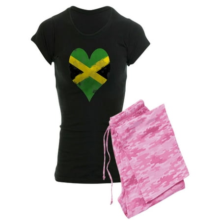 

CafePress - A Jamaican Heart - Women s Dark Pajamas