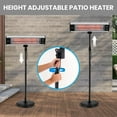 thumbnail image 5 of SereneLife Infrared Patio Heater, Electric Patio Heater for Indoor/Outdoor Use, (Black), 5 of 7