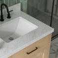 thumbnail image 4 of Ariel Hepburn 67 Inch Double Rectangular Sink Bathroom Vanity With Italian Carrara Marble Countertop 1.5 Inch Edge In Oak, 4 of 10