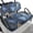 Blue Butterfly Print, variant on HUIACONG Peacock Eye Mandala Non-Slip Golf Cart Seat Cover for Travel Outdoor, Golf Cart Accessories Easy to Install