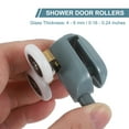 thumbnail image 3 of Uxcell Double Shower Door Rollers Plastic Bottom Wheels Pulleys Guide 2 23mm, 3 of 6