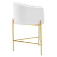 thumbnail image 4 of Modway Savour Tufted Performance Velvet Counter Stool, White, 4 of 9