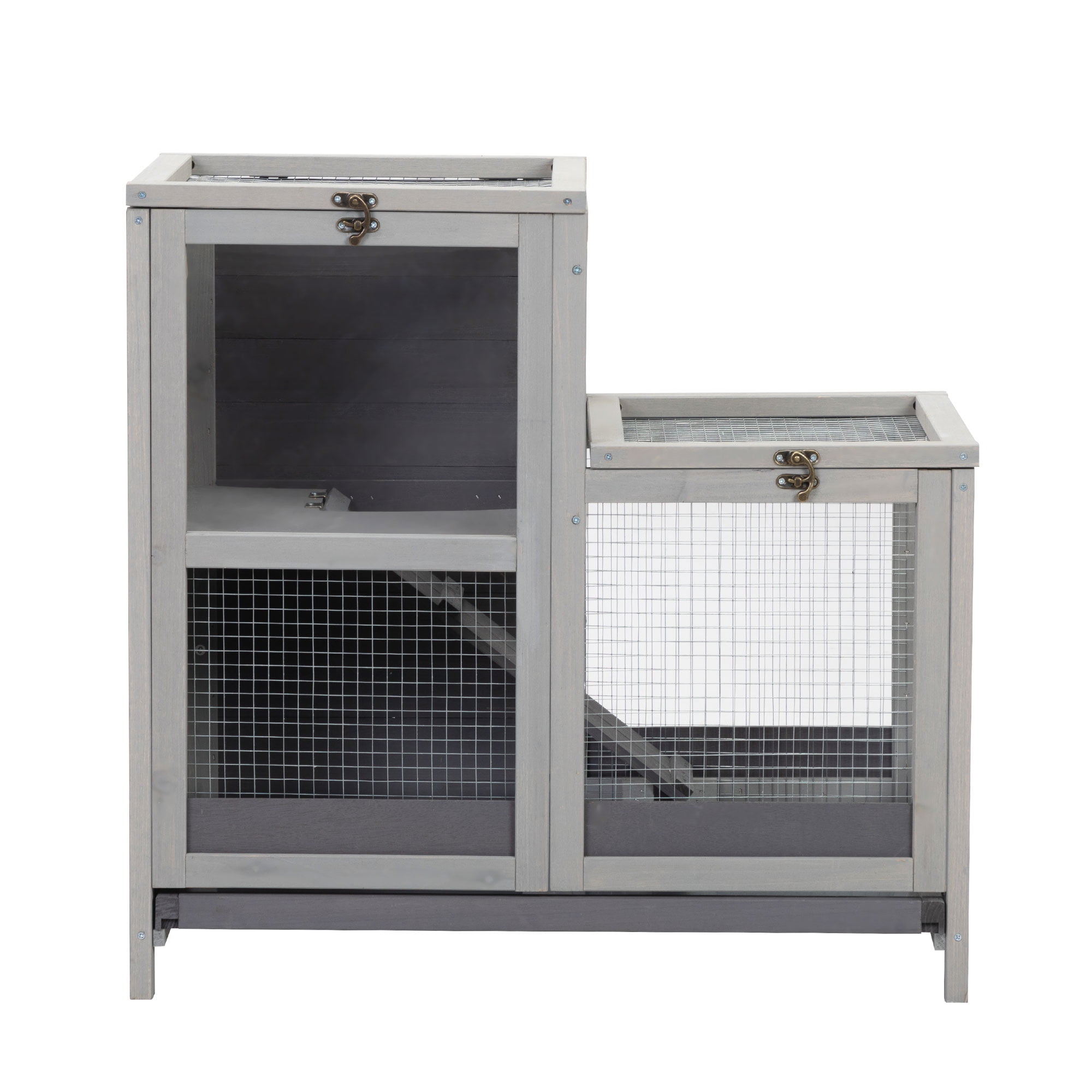Pefilos 30" Hamster Cage Indoor Wooden Rabbit Hutch Outdoor Bunny Hutch, Guinea Pig Cages, Small Animals Hutch, Beige Pefilos 30" Hamster Cage Indoor Wooden Rabbit Hutch Outdoor Bunny Hutch, Guinea Pig Cages, Small Animals Hutch, Beige
