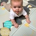 thumbnail image 4 of JumpOff Jo Baby Play Mat - Large Folding Foam Play Mat for Infants, Babies, Toddlers, Waterproof, Double-sided (70" x 59") - Hot Air Balloons & Yellow Rainbow, 4 of 8