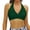 Dark Green, variant on Womens Bikini Top Full Coverage Push up Supportive Swimwear Backless V Neck Bathing Suit Tops Only Sports Lightweight Summer Swim Bra Blue M