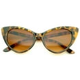 thumbnail image 2 of zeroUV Female Women's Retro Oversized High Point Cat Eye Sunglasses 55mm (Orange-Tortoise / Amber) - 55mm, 2 of 5