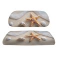 thumbnail image 2 of Pzuqiu Beach Starfish Seashell 2-Piece Golf Cart Seat Covers | Breathable Washable Universal Fit for Golf Cart Enthusiasts Gift, 2 of 10