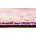 thumbnail image 4 of Unique Loom Austin Collection Area Rug - Fortissimo (8' Round Red/Blue), 4 of 6