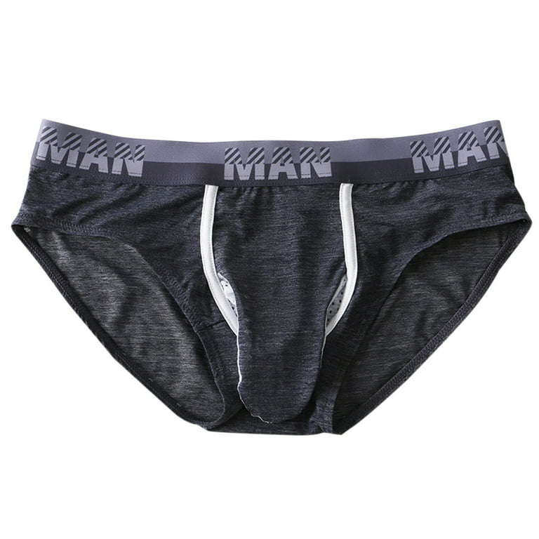Zuwimk Men Underwear,Mens ice Silk Bikini Tie Side G String T Back Thongs  Briefs Adjustable Underwears Red,M