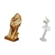 thumbnail image 5 of Escultura de león majestuosa y elegante figura de bailarina, adorno de mesa coleccionable para oficina, hogar, dormitorio, estantería, chimenea,, 5 of 8