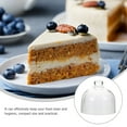 thumbnail image 3 of cake cake boards 12 inch dome cover glass cloche dome cake display cover with handle clear snack display platter cover for cake dessert. 5cm*. 5cm* 8. plate display stands 5cm match cloche, 3 of 6