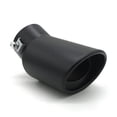 thumbnail image 2 of Black Car Exhaust Muffler Tip Stainless Steel Pipe Modified Rear Tail Throat, 2 of 4