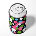 thumbnail image 4 of Letter C Initial Monogram - Polkadots and Pink Can or Bottle Beverage Insulator Hugger, 4 of 5