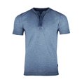 thumbnail image 1 of ZIMEGO Men’s Slim Fit Henley Shirt – Casual Textured Cotton Short Sleeve Crew Neck Fashion Athletic Fit T-Shirts, 1 of 6