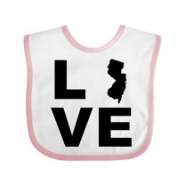 Inktastic Love New Jersey Boys or Girls Baby Bib