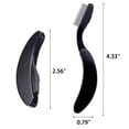 thumbnail image 2 of Stainless Steel Teeth Eyebrow Comb Lash and Brow Makeup Brush, 2 of 5